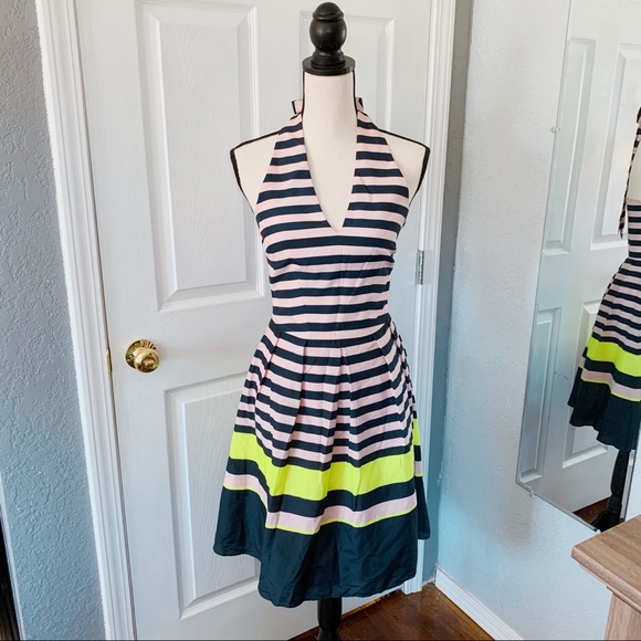 Ted Baker Dresses & Skirts - Ted Baker London size 4 halter dress striped blush